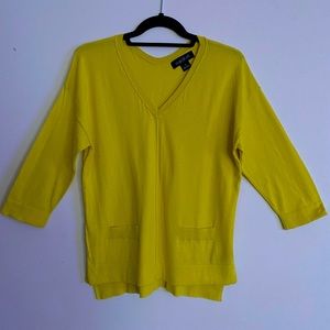 August Silk lightweight v-neck sweater